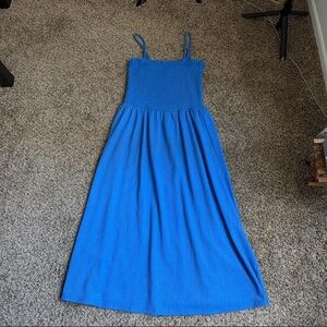 H&M Vibrant Blue Smocked Dress